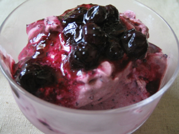 ブルーベリーアイスクリーム