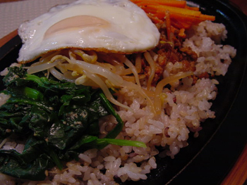 料理,鉄板ビビンバ