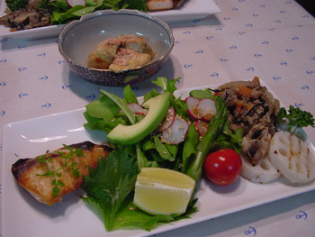 料理,ブリの塩焼き