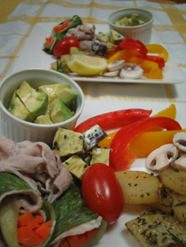 料理,お野菜プレート