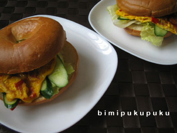 ベーグルサンド