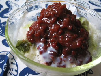 氷あずきミルク