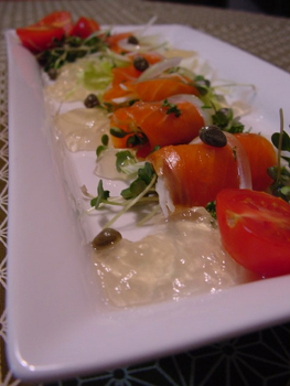 料理,サーモン巻き