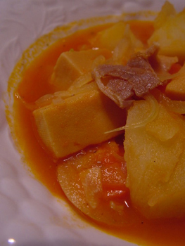 料理,高野豆腐のトマト煮込み